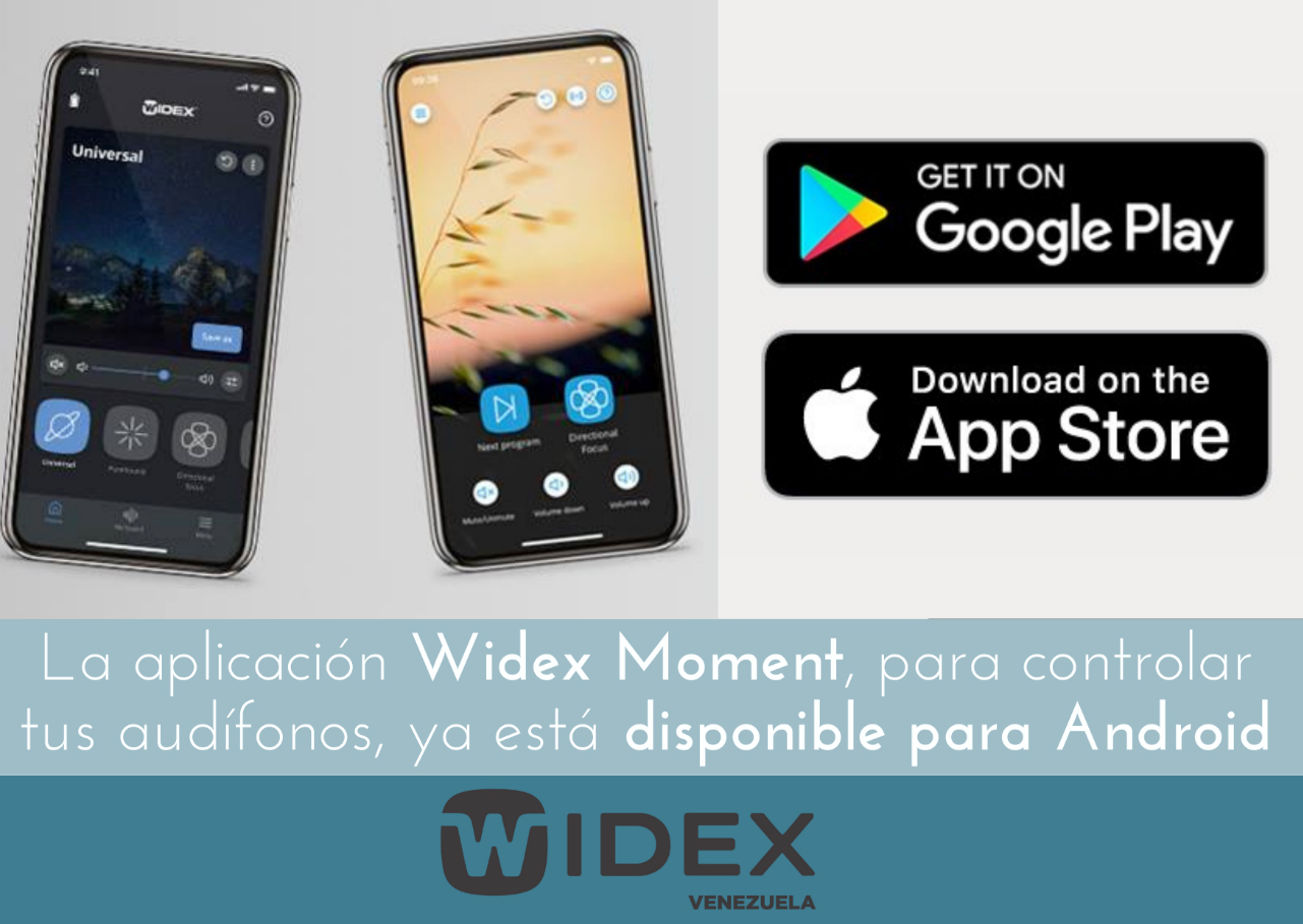 La aplicación Widex Moment, para controlar tus audífonos, ya está disponible para Android